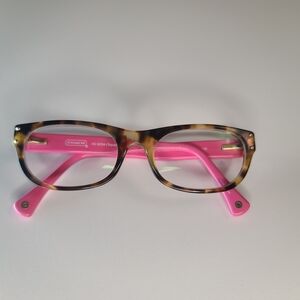 Coach HC 6034 5102 Women's Pink Tortoise Eyeglasses Optical Frame 50-17-135
